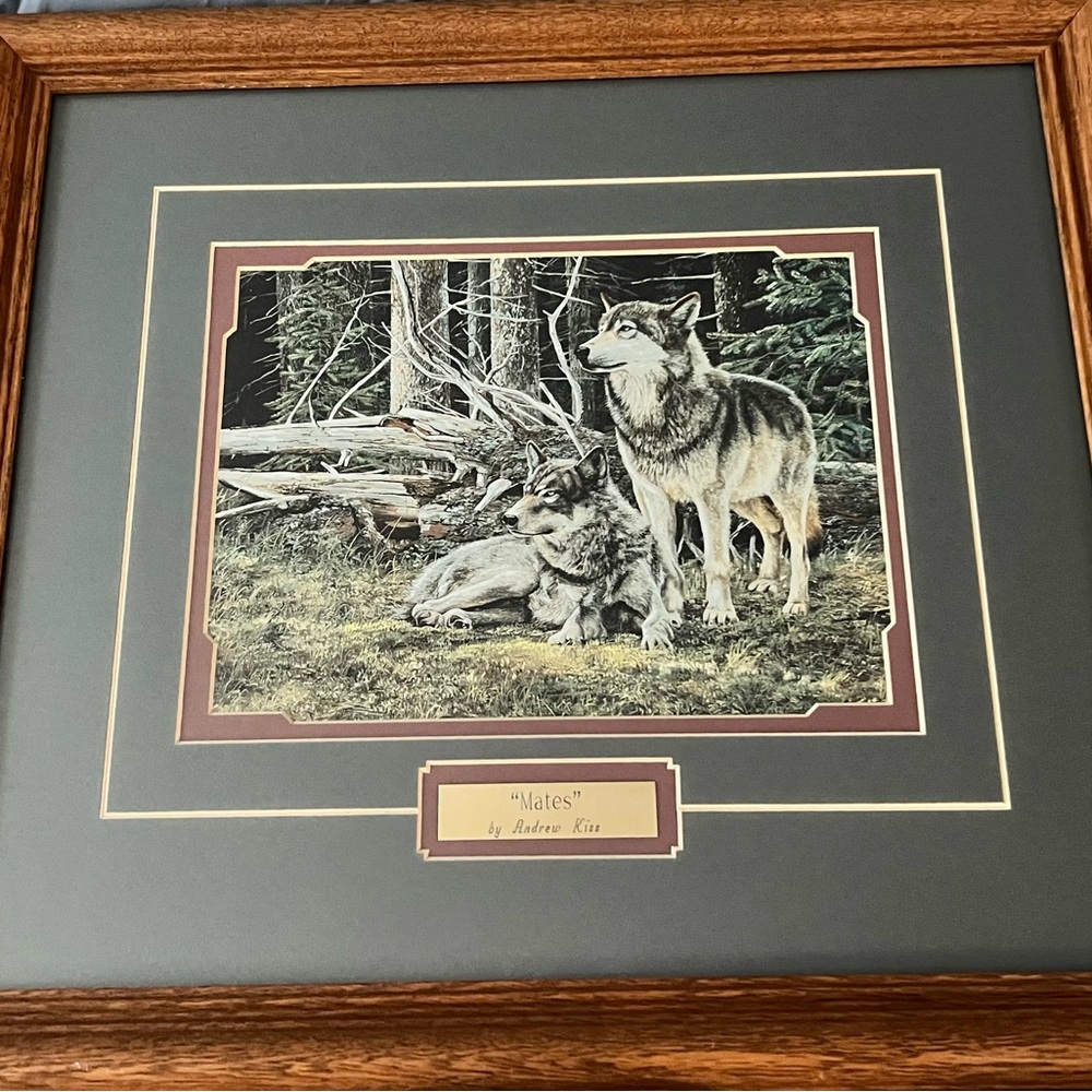 Framed Wolf Art Print